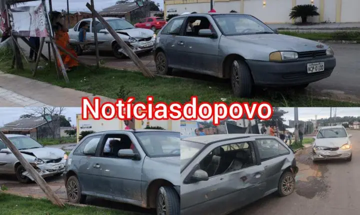 Motorista embriagado atinge carro.