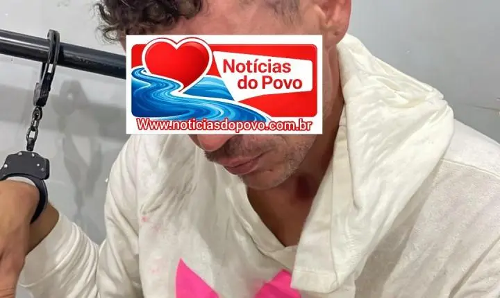 Pm prende suspeito de furtos. 