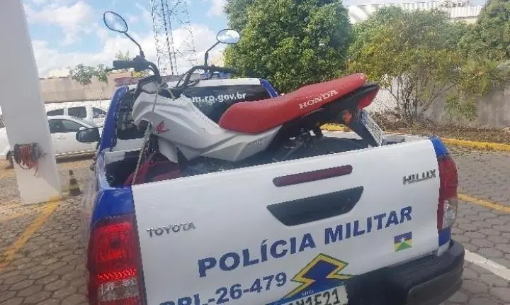 Pm recupera motocicleta furtada. 