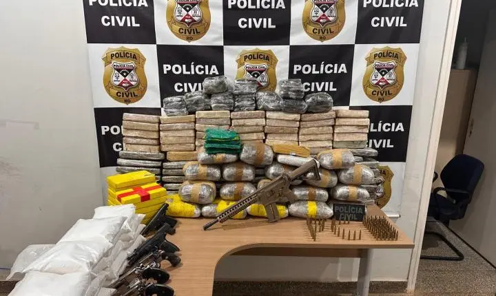  Vídeo:POLÍCIA CIVIL APREENDE CERCA DE 146 KG DE DROGAS