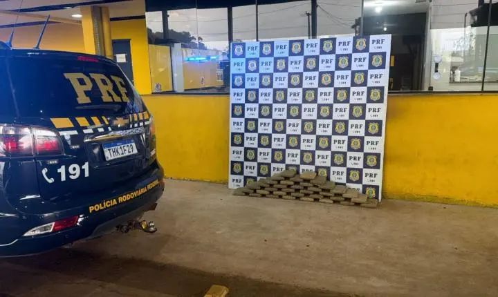 PRF em Rondônia apreende aproximadamente 40 kg de skunk