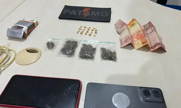 TENTATIVA DE FUGA TERMINA COM DROGAS.